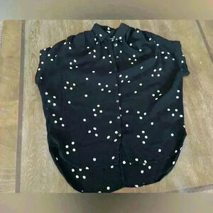 Madewell polka dot blouse